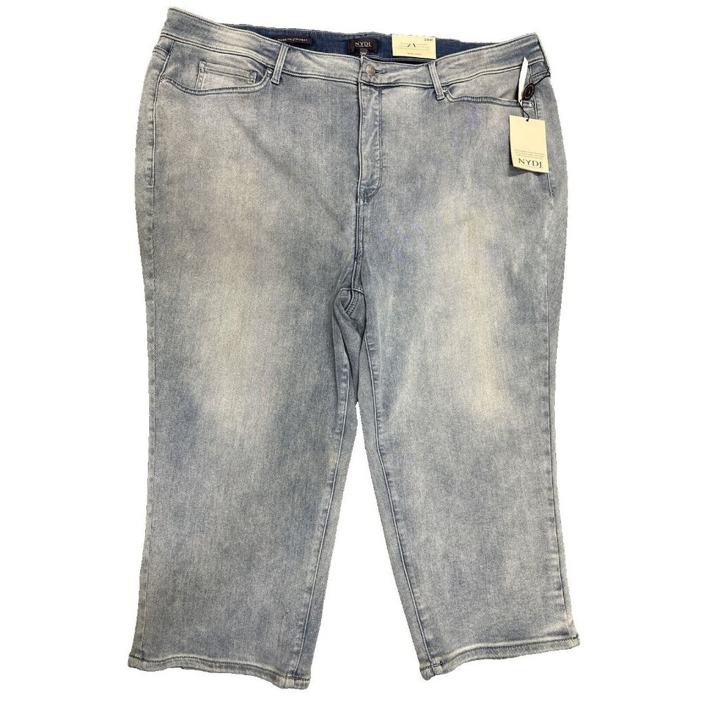 NYDJ Jeans Womens 24W Marilyn Straight Crop Thigh Shaper High Rise Claffection